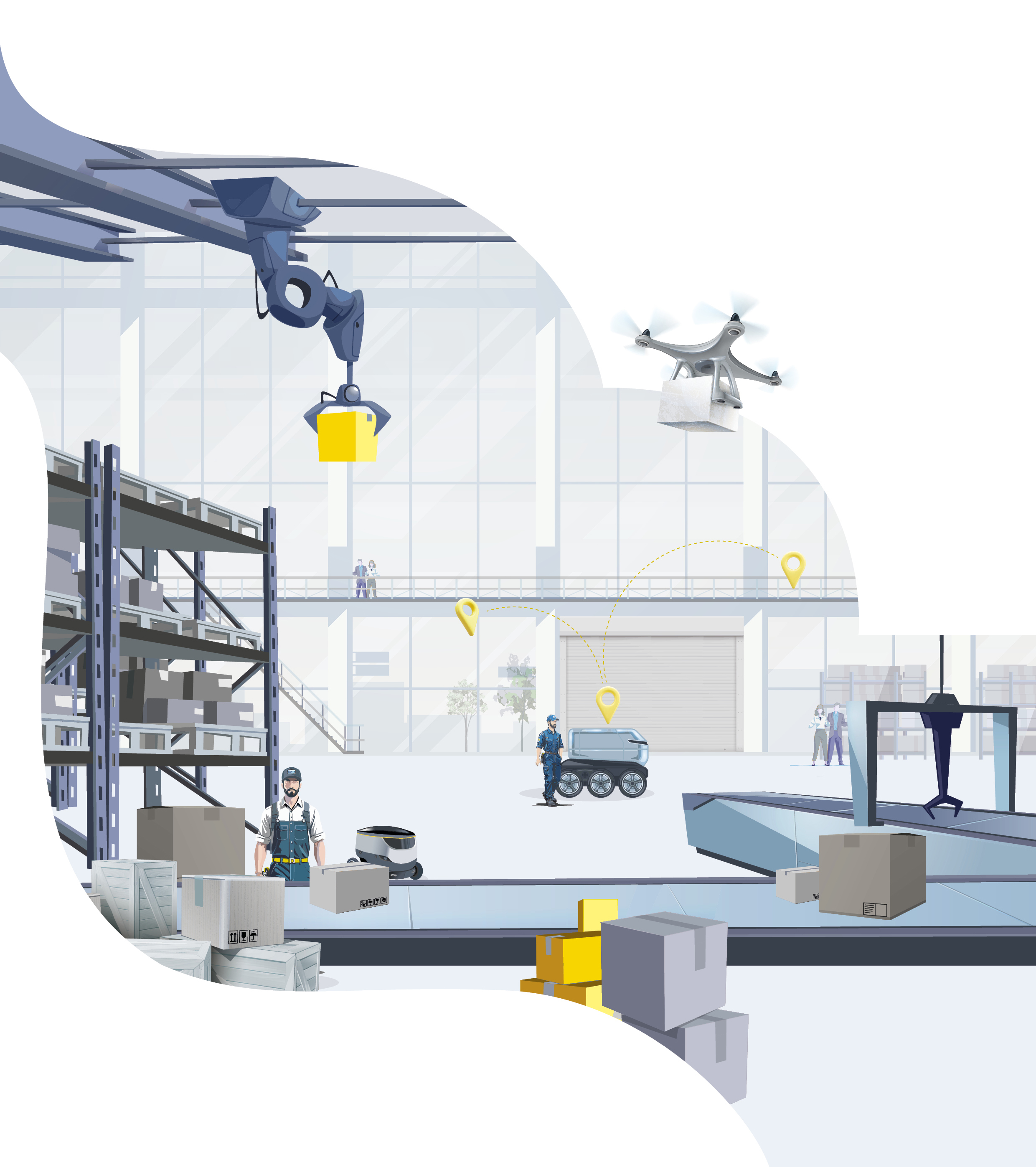 LMS mobile Keyvisual 02 2025 Logistiklager grafisch dargestellt